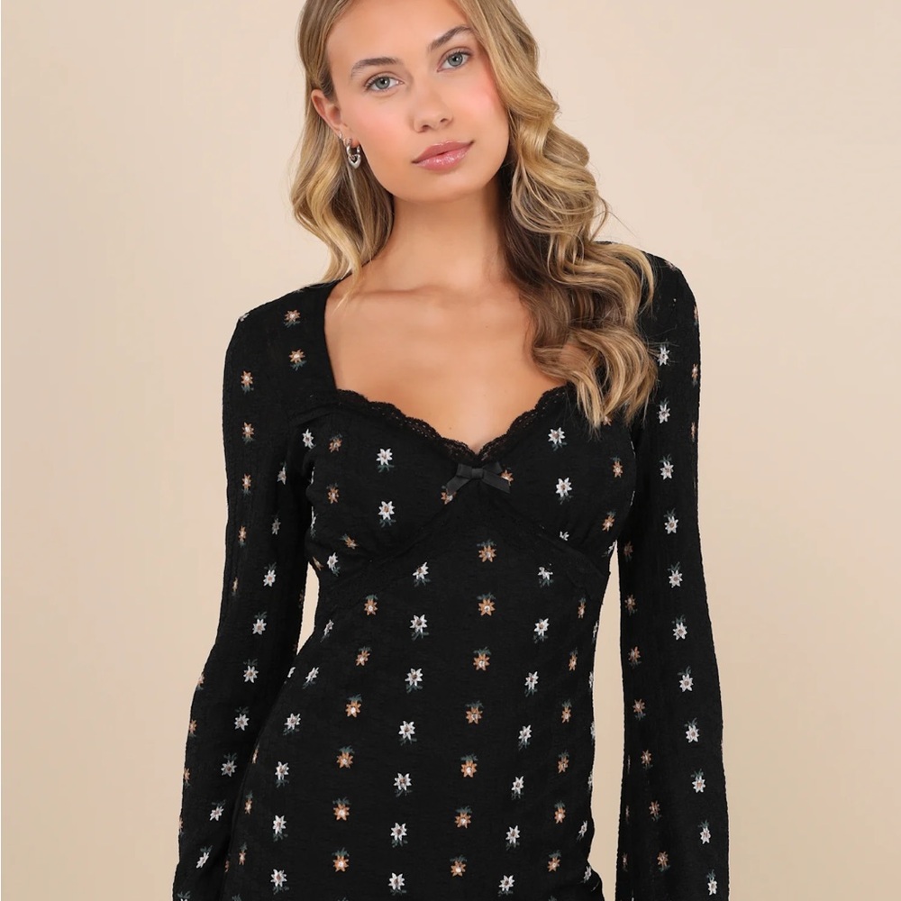 Lulu's Black Mini Dress